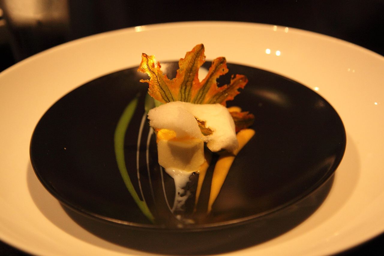 An archive dish photographed at Alinea. Menus change.