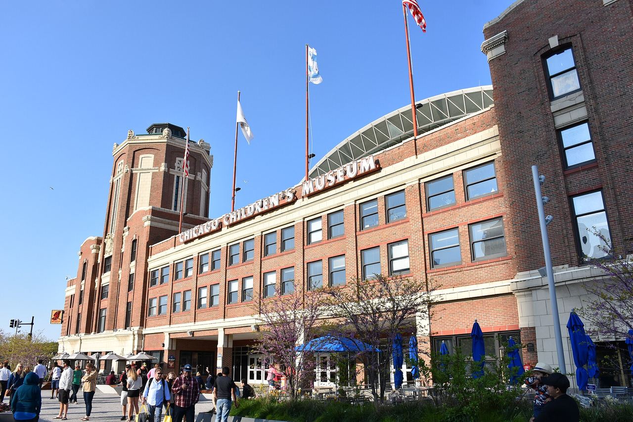 The Chicago Children’s Museum entrance at Navy Pier.
