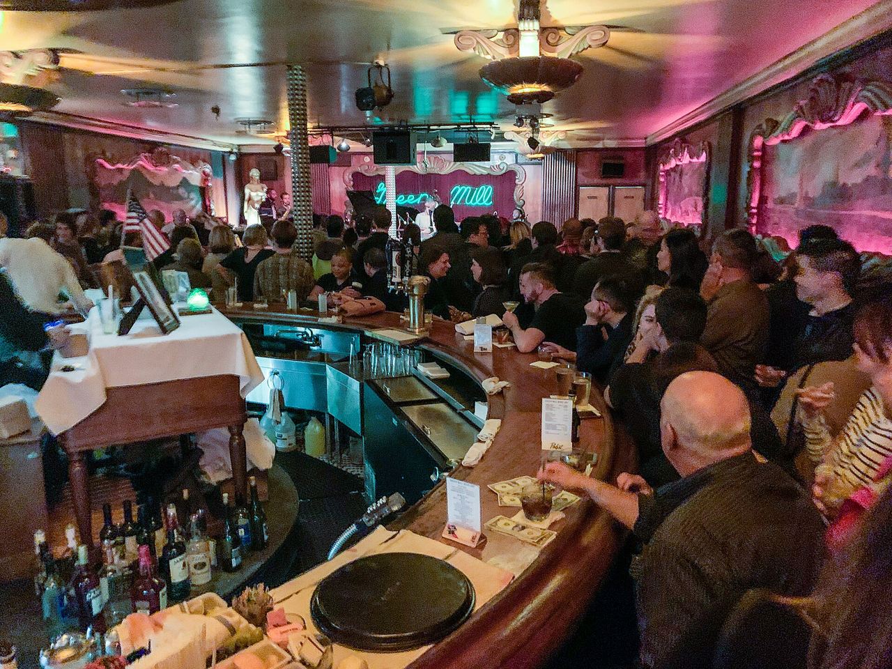 Inside the Green Mill Cocktail Lounge.