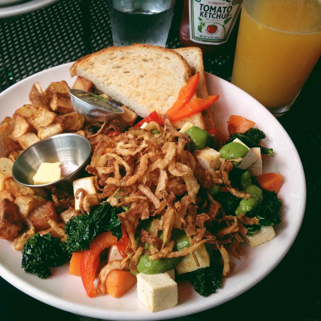A pepita tofu scramble photographed at Handlebar in 2014.