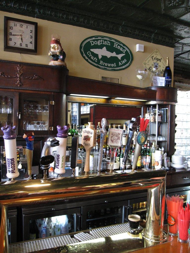 The Hopleaf bar and taps, photographed in 2010.