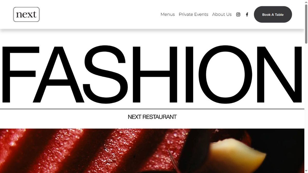 A preview of Next’s website, captured October 25, 2026.